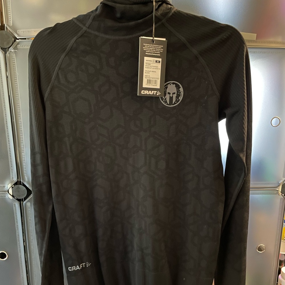 Spartan stretch knit hoodie